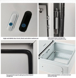 Meygol ngoài trời điện bao vây uốn cong Mài IP67 sơn tĩnh điện phân phối hồ sơ tản Bản lề góc - Product Image 5