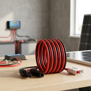 Câble d'extension de connecteur solaire MC4 à fiche style SB50 de calibre 6, faisceau de câblage PVC 16mm² pour systèmes de batteries solaires hors réseau - Product Image 1
