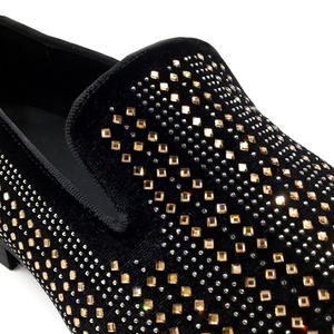 Nouvelles Chaussures de Mariage Originales pour Hommes Printemps 2025 – Façon Oxford à Enfiler, en Cuir et Daim de Haute Qualité, Ornées de Diamants, Respirantes et Fabriquées à la Main - Product Image 6