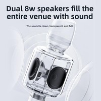 Sistem Mikrofon Speaker All-in-One Baterai 2000-4000mAh Respon Frekuensi 20Hz-20KHz untuk Karaoke Rumah dan Penggunaan TV Profesional