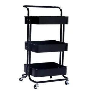 metal moveable storage shelf with wheels