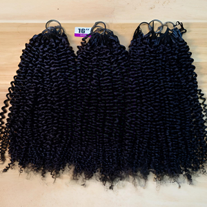 Afro kinky xoăn 4C Remy sợi Crochet 12A đôi rút ra Brazil phần mở rộng tóc người tóc dệt - Product Image 3
