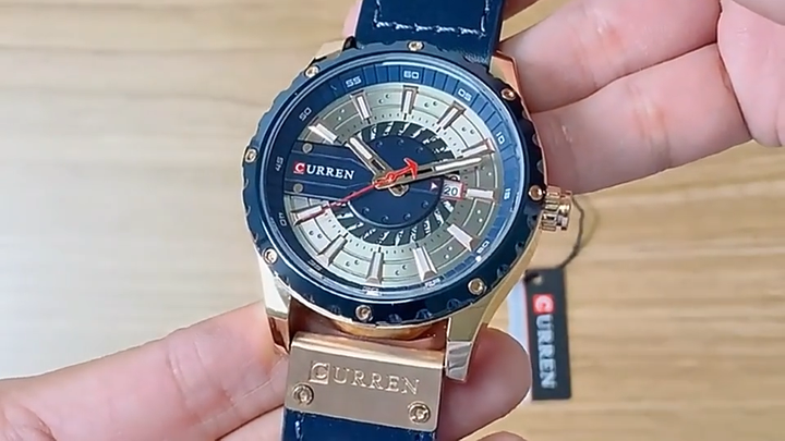 CURREN 8374 Watch Men Stylish Quartz Bracelet Watch