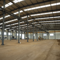 Nave Industrial Prefabricada de Estructura de Acero de Diseño Moderno TOPPRE, Galpón para Aves de Corral, Granja Avícola para Cría de Animales