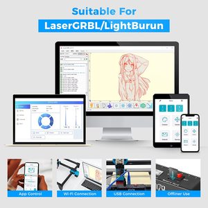 Máquina Láser de Escritorio TT-55, Máquina de Corte Láser de 5.5w para Router de Madera, Grabado Láser, Lista para Enviar a Bélgica - Product Image 3