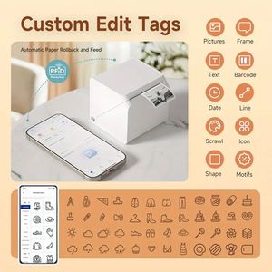 휴대 전화 용 휴대용 미니 무선 프린터 2 인치 USB 열 라벨 메이커 복고풍 스타일 T260L 재고 OEM ODM 제조업체 - Product Image 5