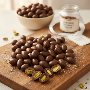 Dragé de Chocolate con Pistacho de Primera Calidad, Frutos Secos Recubiertos de Chocolate, Delicias Gourmet Premium, Paquete a Granel y para Regalo - Product Image 3