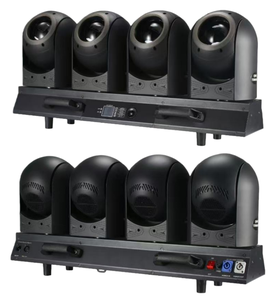 Barre de faisceau mobile à <span class=keywords><strong>LED</strong></span> <span class=keywords><strong>quad</strong></span> 4x80w RGBW 4 en 1 avec effet d'anneau de bande circulaire halo, tête rotative oscillante TB4 Tornado 4 têtes - Product Image 2