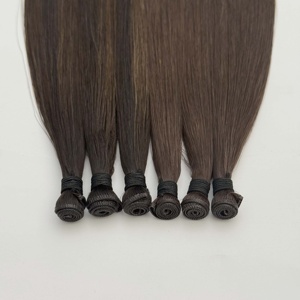 ตัวอย่างฟรี YSG Hair Genius Weft ผมต่อแบบเส้นตรงและแบบหยิก Genius Weft ขายส่ง - Product Image 1
