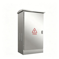 Armoire réseau extérieure étanche en acier inoxydable, boîtier de surveillance sur pied résistant à l'eau, amplificateur de puissance, commutateur