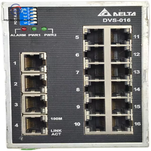 Nuevo Conmutador de <span class=keywords><strong>Red</strong></span> Sin Controlador <span class=keywords><strong>DVS</strong></span>-016W01 de 16 Puertos Ancho, RJ45, Ethernet, Automatizable y Programable para PLC - Product Image 1
