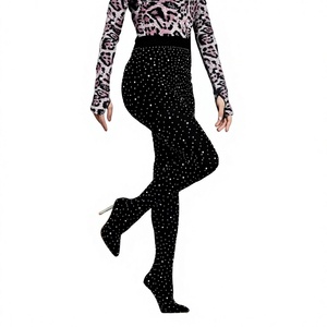 New Sexy Women's Autumn/Winter Trousers Pointed Toe Rhinestone Pantyhose Stilettos Heels Thigh High Overknee Jumpsuit <b>Boots</b> - Product Image 3