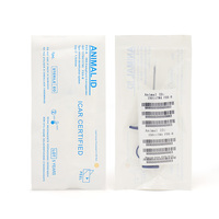 2.12x12mm Pet Microchips 134.2khz Enregistrement Animal Implant Puce FDX-B Pet ID Microchip pour Chien Chat Vache Cochon Lapin Pigeon Poisson