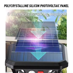 Lampe solaire LED murale étanche IP65 avec détecteur de mouvement, induction corporelle 2-en-1, rechargeable, installation facile pour l'extérieur - Product Image 2