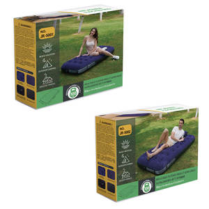 <span class=keywords><strong>Matelas</strong></span> pneumatique de camping individuel en PVC, lit gonflable, lit gonflable pliable pour adultes, confort de voyage <span class=keywords><strong>sans</strong></span> pompe - Product Image 6