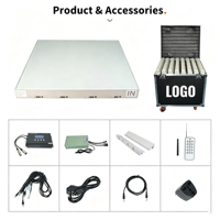 Plancher de danse LED sans fil DMX RC, effet ciel étoilé scintillant, magnétique infini, portable pour mariage, événement, bar, DJ, scène, fête