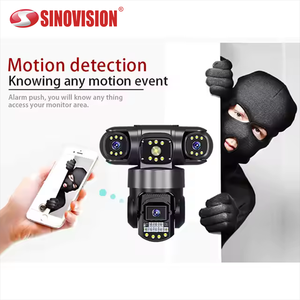 Nhà máy trực tiếp thông minh Wi-Fi ngoài trời ba ống kính PTZ camera phát hiện chuyển động tầm nhìn ban đêm âm thanh hai chiều đa màn hình thẻ <span class=keywords><strong>SD</strong></span> - Product Image 2