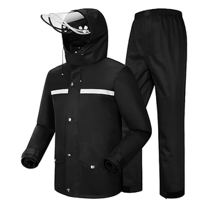 Combinaison de <span class=keywords><strong>pluie</strong></span> réfléchissante de sécurité pour <span class=keywords><strong>moto</strong></span>, de haute qualité, pour <span class=keywords><strong>homme</strong></span>, veste et <span class=keywords><strong>pantalon</strong></span>, imperméable, résistante aux déchirures, durable - Product Image 3