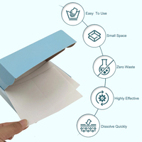 Feuilles de lessive à la lavande sans plastique, faciles à utiliser, nouvelle technologie sans liquide, pour un lavage entièrement naturel