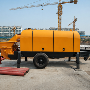 Pompe à béton portable à moteur montée sur remorque, prix usine, à vendre - Product Image 1