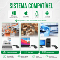 Lecteur de code-barres Xincode 2D USB Imager, scanner de code QR haute vitesse avec câble pour caisse, supermarché, commerce de détail, PDV