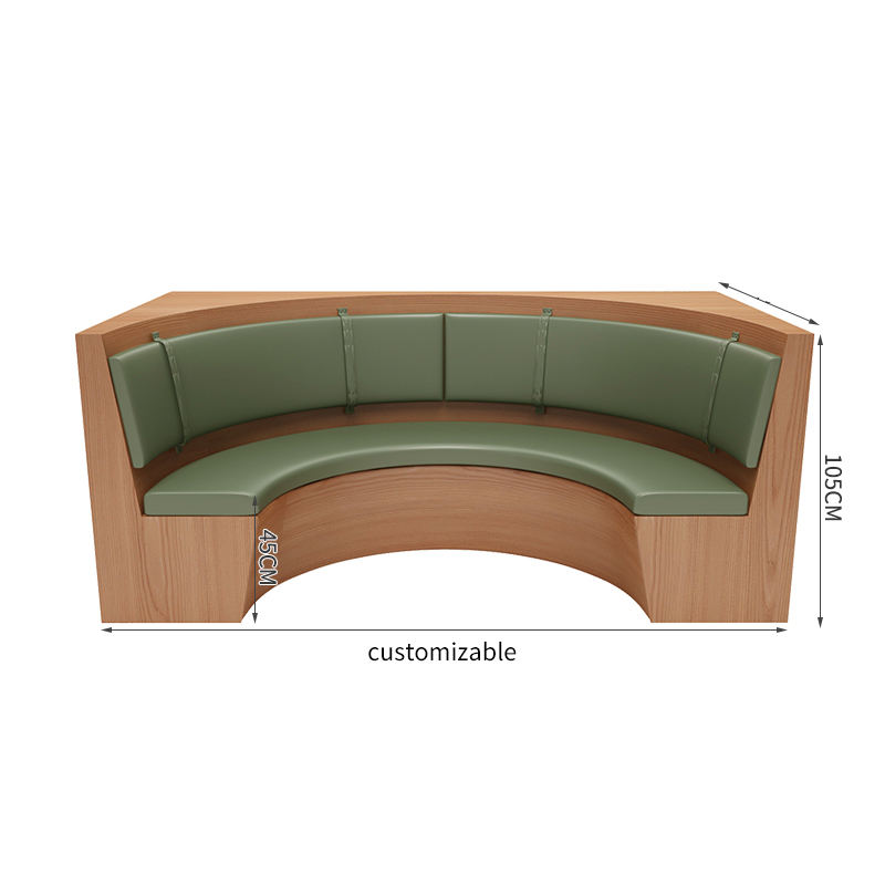 Sofá de la cabina de la forma de U