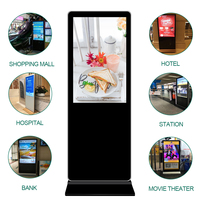 Monitor Delgado Android Económico de 43, 49, 55 y 65 Pulgadas, Software CMS para Fotos y Vídeos, Señalización Digital LCD Portátil, Pantalla LCD para Interiores