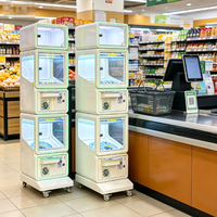 Machine de Jeu d'Arcade Commerciale en Gros pour 2 Joueurs, Mini Machine à Capsules Métalliques à Monnayeur, Accepteur de Billets, Prise en Charge Anglaise, Garantie Universelle 1 An