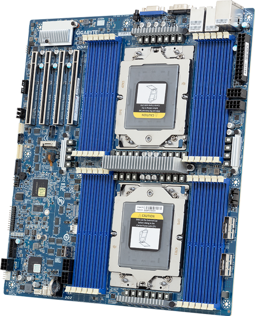 New MZ73 LM1 Dual Socket AMD EPYC 9004 DDR5 PCIe 5 32GB Gigabit LAN E ATX Server Motherboard