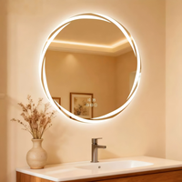 Miroir intelligent OEM ODM moderne à LED pour salle de bain, avec capteur tactile intelligent, anti-buée et haut-parleur Bluetooth
