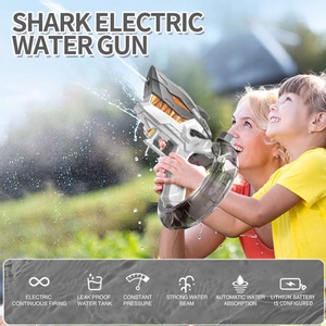 Nouveau Design requin pistolet à eau automatique pistolet à eau jouet enfants été extérieur eau gicler électrique pistolet à eau pour les enfants - Product Image 5