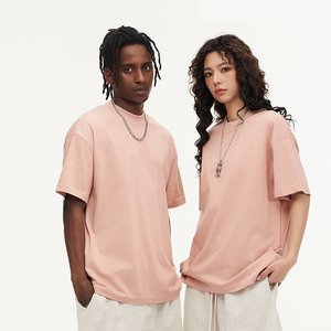 T-shirt vierge de haute qualité 100 % coton tissé, coupe oversize streetwear, poids lourd unisexe 260g, impression numérique personnalisée, anti-boulochage - Product Image 2