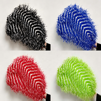 Plumes de zèbre et d'autruche bicolores teintes de 60-65 cm en gros pour coiffes de carnaval, sacs à dos et décorations de spectacles sur scène
