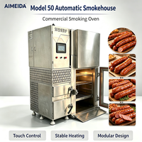 Nouveau Four à Fumage Industriel en Acier Inoxydable Commercial avec Écran Tactile pour Usine de Transformation de Viandes, Saucisses et Bacon