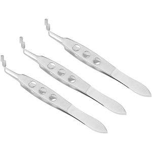 Pinzas Oftálmicas Manuales de Acero para Masaje de Párpados, Herramientas de Cirugía Plástica Cosmética - Product Image 1