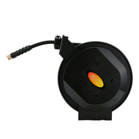 Enrouleurs de Tuyaux Automatiques Rétractables Haute Tension 15m pour Huile/Eau/Air, Vente Directe Fabricant, pour Nettoyeurs de Fûts