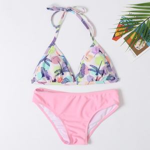 Maillot de bain deux pièces personnalisé pour la famille, la mère, la femme et l'enfant, imprimé numérique, pour la plage, collection 2023 - Product Image 6