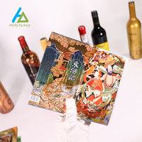 Mangas retráctiles de PET de PVC con estampado personalizado de Minfly para embalaje de bebidas, película envolvente para bebidas, whisky, cosméticos, incluido Vodka