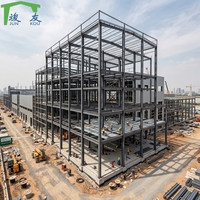Edificio de Acero de Varios Pisos para la Construcción de Hoteles y Escuelas, Estructura Metálica Prefabricada de Alta Resistencia JY-STEEL Moderna