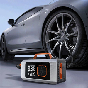 Compresseur d'air de voiture et démarreur de secours tout-en-un 24000mAh 12V 600A, batterie externe grande capacité pour voiture avec manomètre de pression des pneus - Product Image 4