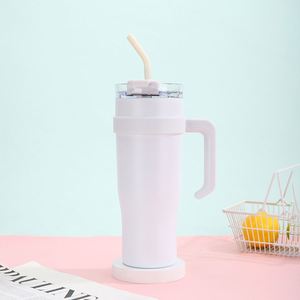 Mug de voyage isotherme à double paroi 40oz avec couvercle et paille, antidérapant, personnalisable OEM, couleur personnalisée - Product Image 1