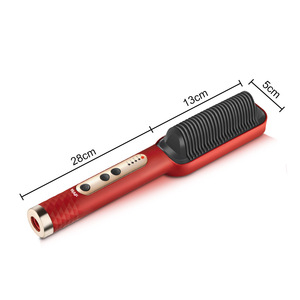 USB PTC Electric Hair Straightener with LED Display Negative Ion Technology Easy-to-Use Household Hair Styling Comb - Product Image 2