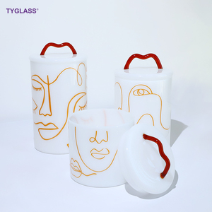 Tùy Chỉnh Sáng Tạo Lưu Trữ Nhà & Tổ Chức Thủy Tinh Borosilicate Lưu Trữ <span class=keywords><strong>Mason</strong></span> Container Jar Với Glass Nắp - Product Image 6