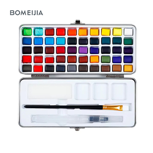 Gran oferta, pintura pintada a mano, juego de pintura de acuarela de 90 colores con pincel para arte de acuarela - Product Image 1
