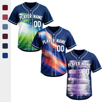 Camisetas de Béisbol Transpirables y Ecológicas con Costuras Personalizadas y Elasticidad en Cuatro Direcciones, Etiqueta Personalizada en el Cuello, Servicio de Marca Privada, para Adultos, para Viajes