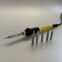 Fer à souder à température réglable, sûr ESD, avec chauffage en céramique, pointes remplaçables, outil de soudage électrique 250-420°C pour réparation électronique DIY