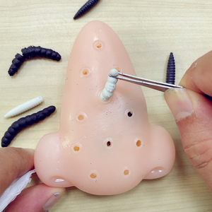 Jouet anti-stress pour l'acné, jouet de farce, serpentin à presser pour points noirs, décompression, anti-anxiété en silicone souple - Product Image 1