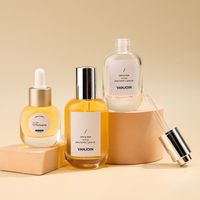 Flacon compte-gouttes en verre rond compressé de 15 ml, 30 ml, 50 ml, idéal pour les huiles de soin de la peau, contenant de beauté en gros