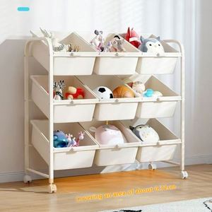 Étagère mobile multicouche moderne de rangement de jouets pour enfants Organisateur de tri d'étagère de jouets pour bébés en plastique PP <span class=keywords><strong>Casier</strong></span> de ménage en gros - Product Image 2