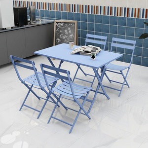 Ensemble de tables et chaises pliantes pour l'extérieur, balcon, patio, mobilier pour restaurant, café, espace de loisirs - Product Image 5